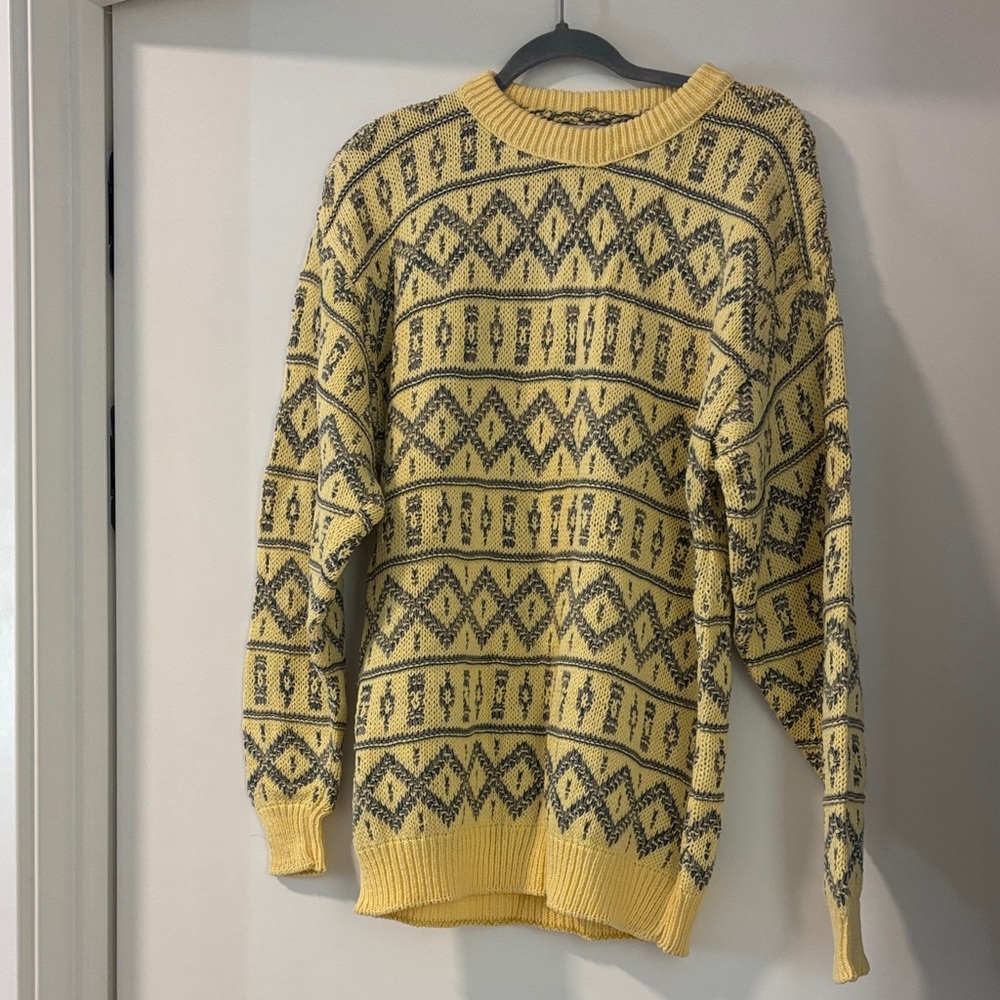 Vintage knit oversized sweater Sz M